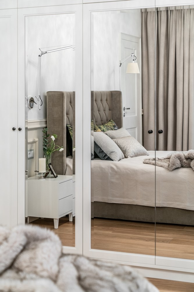 Jan-Drew nowoczesna biała sypialnia